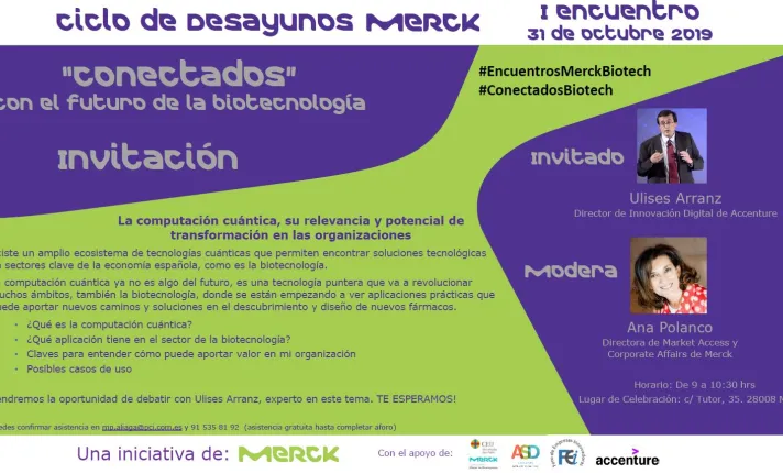 Merck pone en marcha el Ciclo de Desayunos: Conectados-Con el futuro de la Biotecnología