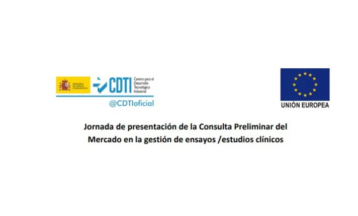 Jornada Consulta Preliminar del Mercado - Gestión de Ensayos / Estudios Clínicos 