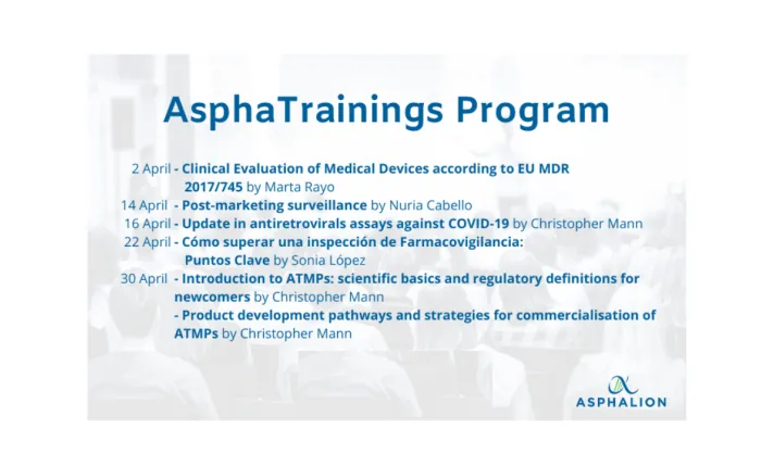 Asphalion organiza Webinars sobre Asuntos Regulatorios