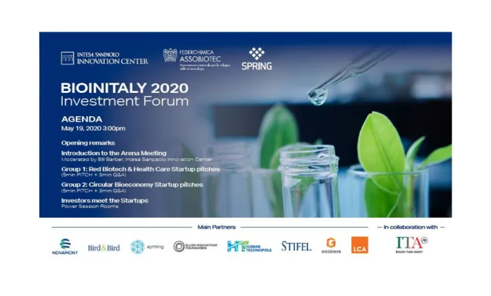 BioInItaly Investor Arena Meeting