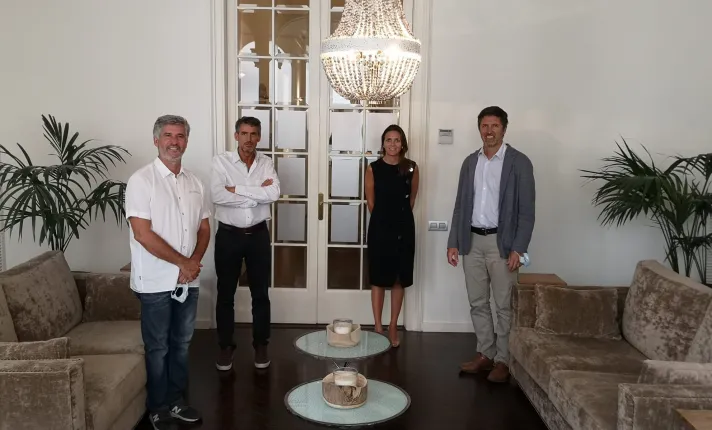 Julio Castro (Co-fundador de Origo), Jaume Busquets (inversor), Clara Campàs (Managing Partner en Asabys Partners), Ramon Bosser (CEO de Origo)