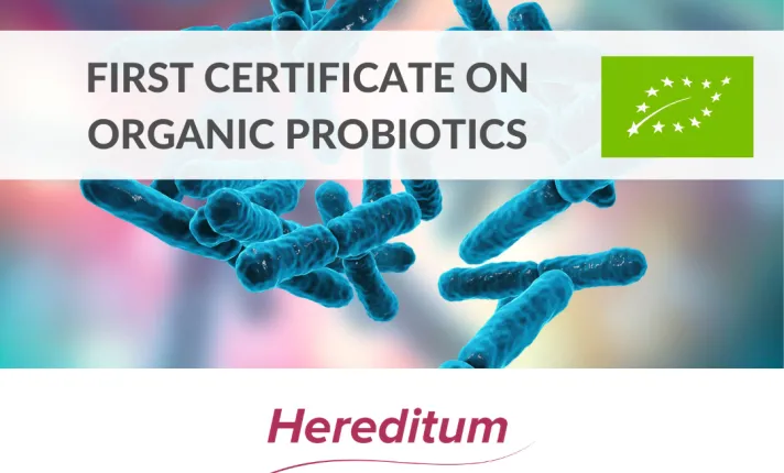 Certificación Bio probiótico Hereditum LC40