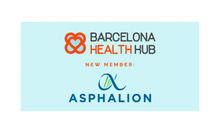 Asphalion joins Barcelona Health Hub to boost technological and digital innovation in the healthcare sector
