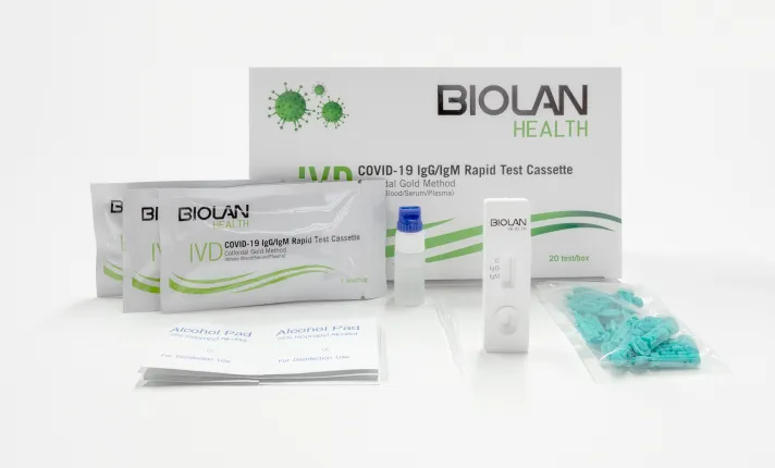 BIOLAN HEALTH, lanza al mercado un test serológico rápido para la detección de anticuerpos frente al SARS-CoV-2.