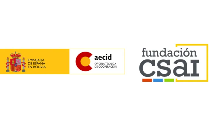 Logos de la Fundación CSAI y del aecid