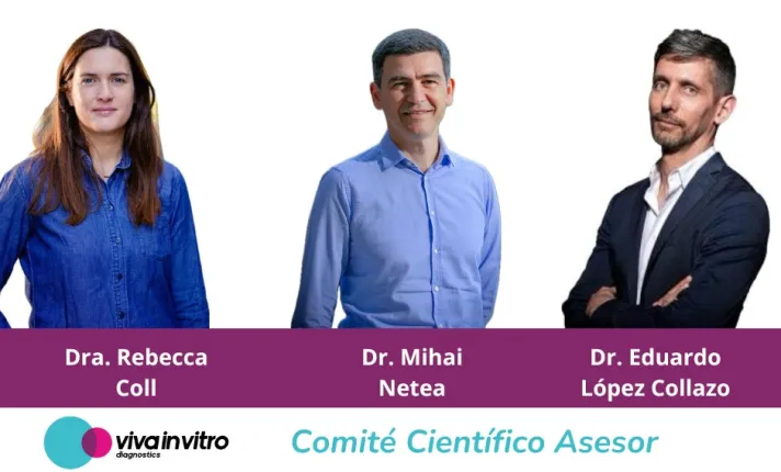 La Dr. Mihai Netea, Dr. Eduardo López Collazo y Dra. Rebecca Coll