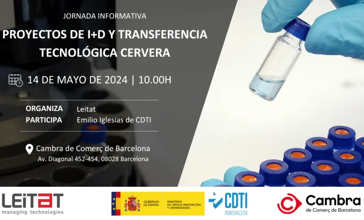 Banner del programa Proyectos de I+D y Transferencia Tecnológica Cervera 