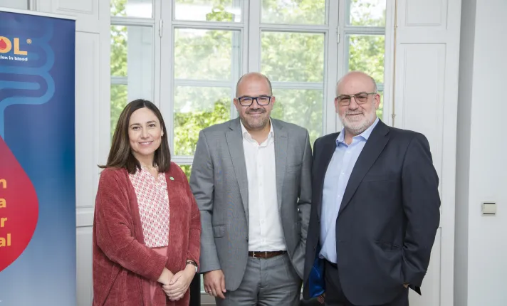 Dirigentes de Amadix y Grupo Recoletas Salud 