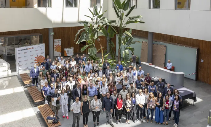 Foto de familia en la entrega de los Premios Innomed en el Campus Can Ruti