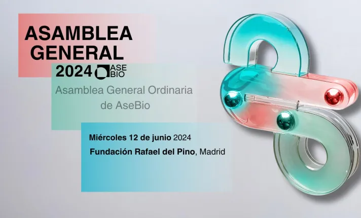 Banner informativo sobre la Asamblea General de AseBio 2024