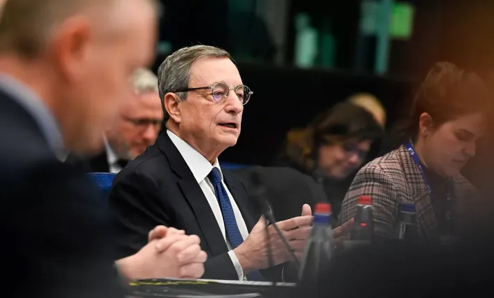 El ex primer ministro de Italia y ex presidente del Banco Central Europeo, Mario Draghi