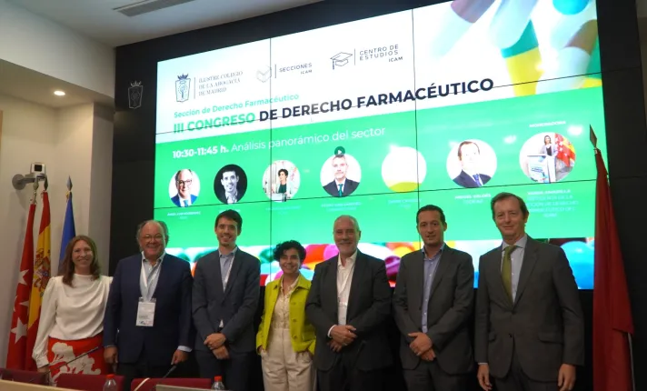 Ponentes del III Congreso de Derecho Farmacéutico organizado por el ICAM.