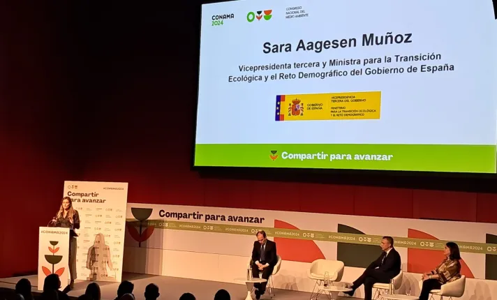 Sara Aagesen Muñoz, Vicepresidenta tercera y Ministra para la Transición Ecológica y el Reto Demográfico en la inauguración de CONAMA 2024
