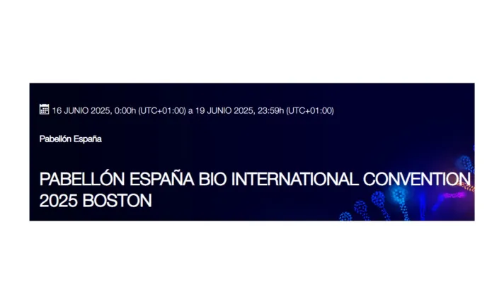 Imagen del Pabellón de España organizado por ICEX en la Bio International Convention 2025
