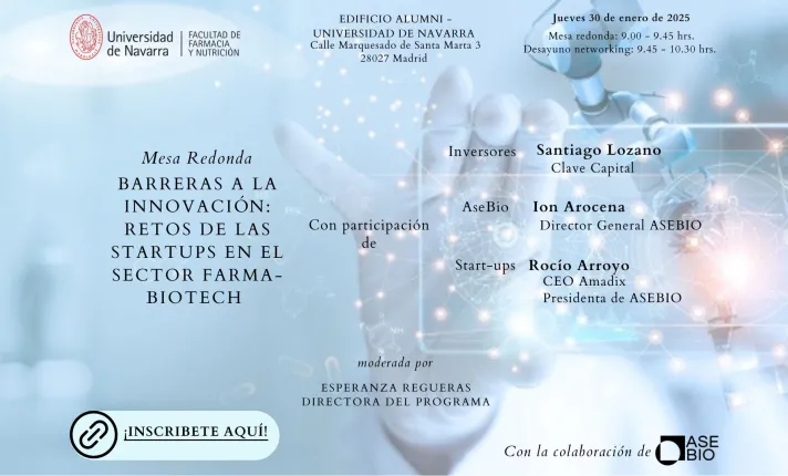 Jornada Barreras a la innovación retos de las start-ups en el sector Farma-Biotech