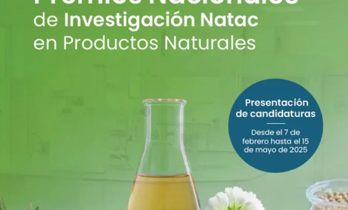 Banner de los Premios Nacionales de Investigación en Productos Naturales