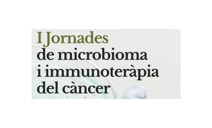 Banner de la I jornadas de microbioma e inmunoterapia del cáncer 