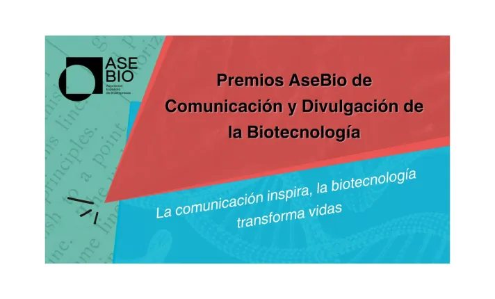 Banner de los “Premios de Comunicación y Divulgación de la Biotecnología”