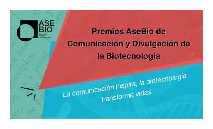 Banner de los “Premios de Comunicación y Divulgación de la Biotecnología”