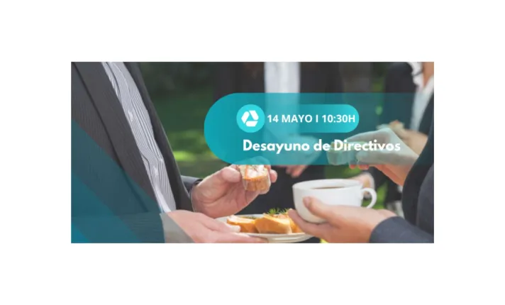 Banner del desayuno con directivos de Net Pharma
