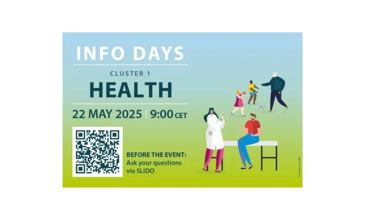 Banner del evento Info Day Clúster 1 Health