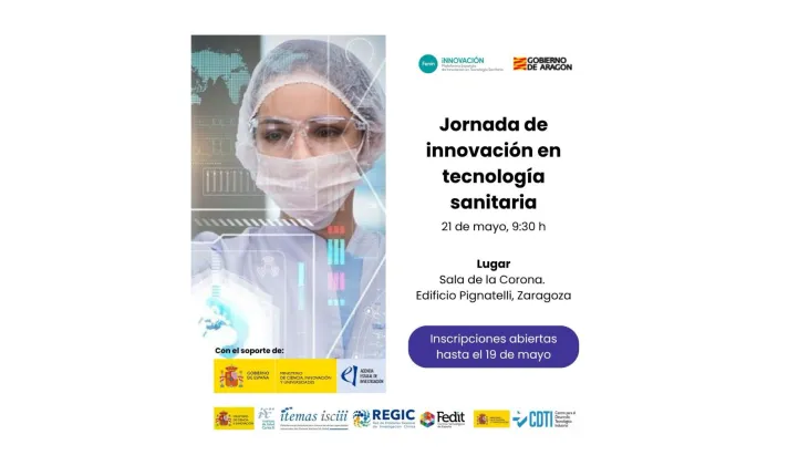 Banner de la Jornada de Innovación en Tecnología Sanitaria organizada por Fenin