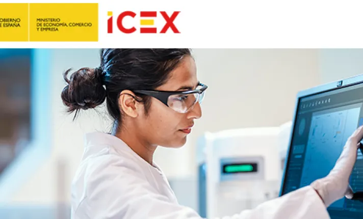 Banner de la Charla ICEX sobre el sector biotech en India