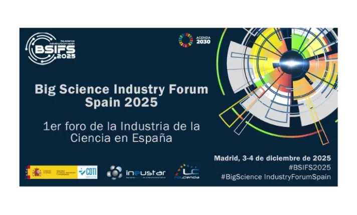 Banner del Big Science Industry Forum Spain 2025