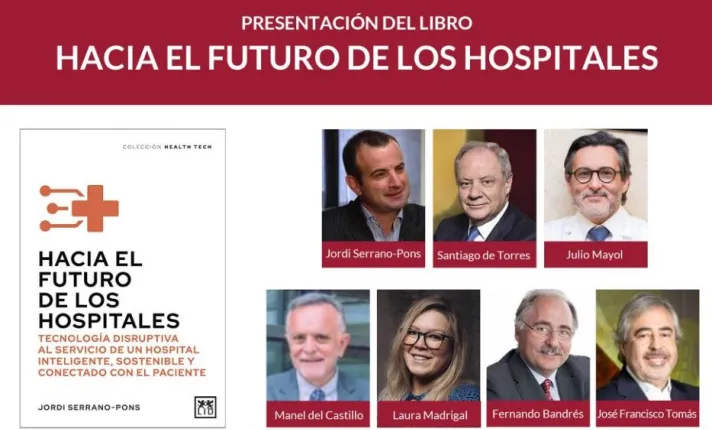 Banner de la presentación del libro 'Hacia el futuro de los hospitales'