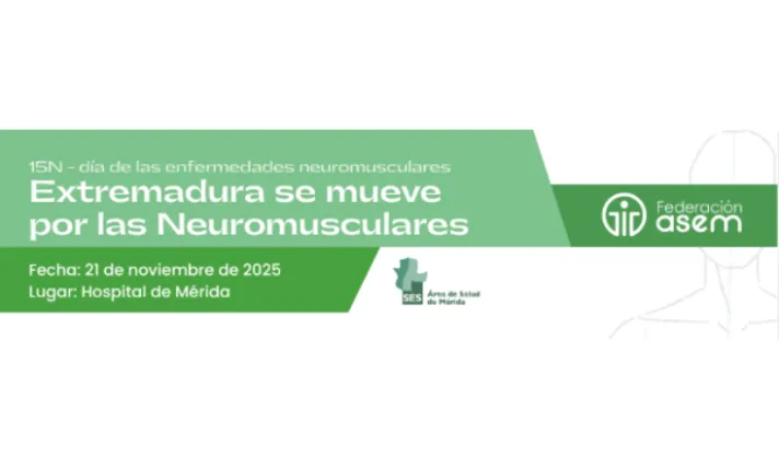 Mérida acoge el segundo acto institucional del 15N para visibilizar las enfermedades neuromusculares y fortalecer el apoyo a los pacientes en Extremadura