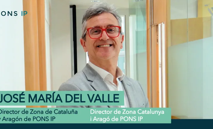 José María del Valle Escalante, nuevo director de Zona Cataluña y Aragón de PONS IP