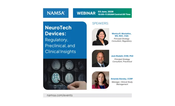 Webinar NeuroTech Devices: Regulatory, Preclinical, and clinical insights