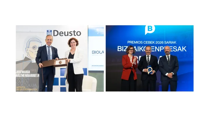 BIOLAN, SUMA DOS NUEVOS PREMIOS: POR SU MODELO DE EMPRESA HUMANISTA Y POR SU CONTRIBUCIÓN AL TEJIDO EMPRESARIAL EN BIZKAIA
