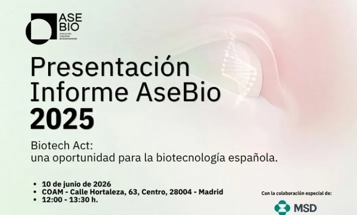 Save the Date del Informe AseBio 2025