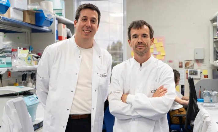 Foto de Manuel Valiente y Pedro Gomez de CNIO