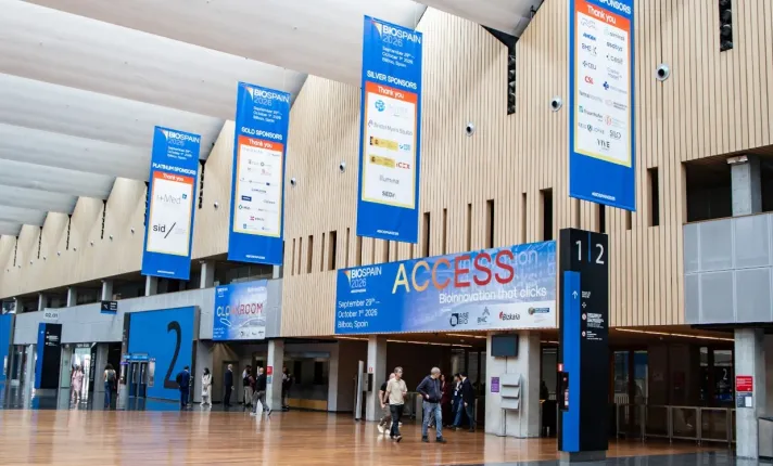 Entrada en el BEC, Bilbao, de BIOSPAIN 2026.