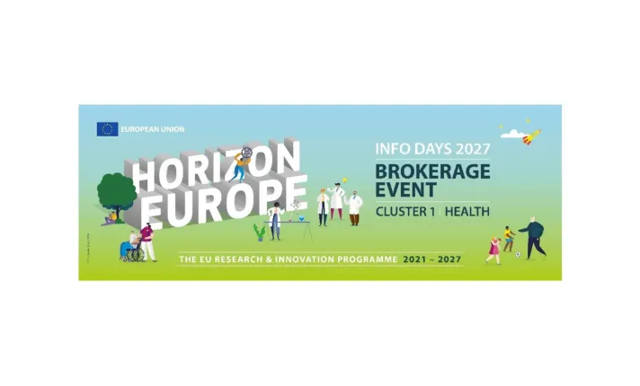 Banner del evento Horizon Europe Brokerage Event 2027 Cluster 1 Health