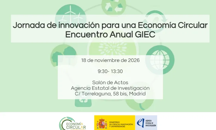 Banner de Jornada de innovación para una Economía Circular - Encuentro Anual GIEC