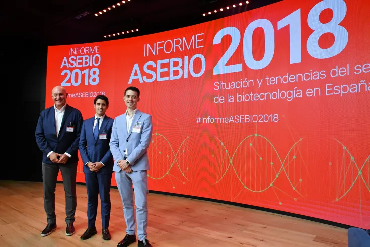 Jordi Martí, Andrés Álvarez (Comisión Europea) e Ion Arocena