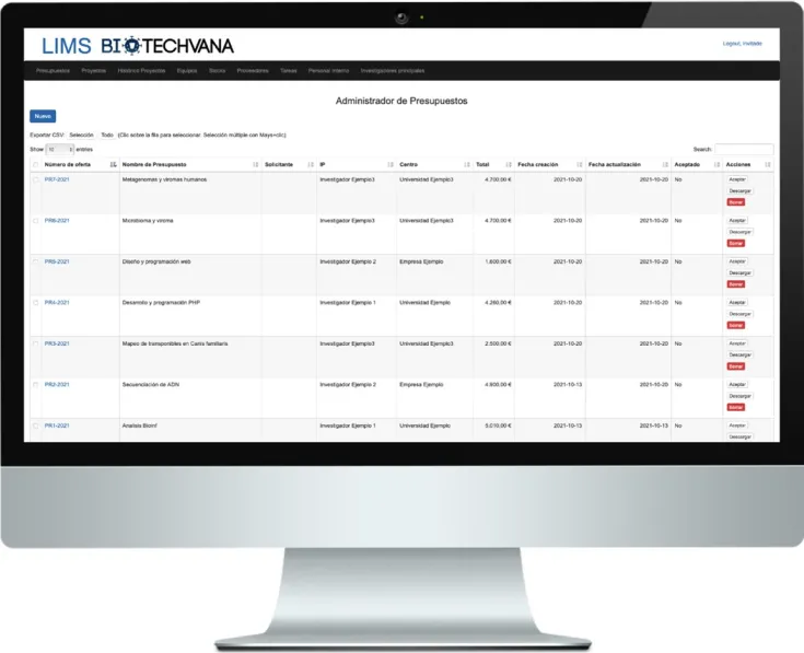 Biotechvana ha desarrollado una solución LIMS personalizable que ofrece una óptima gestión para digitalizar el laboratorio