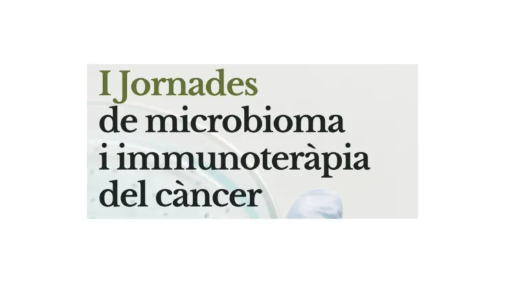Banner de la I jornadas de microbioma e inmunoterapia del cáncer 