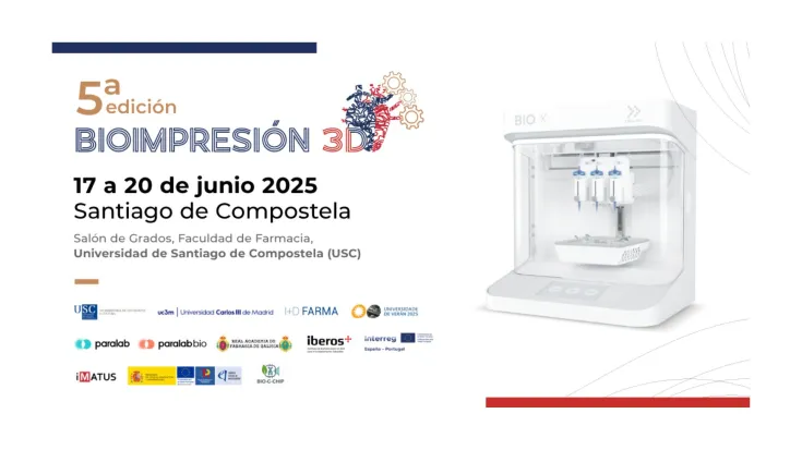 Banner de la la 5ª edición de la Summer School de Bioimpresión 3D