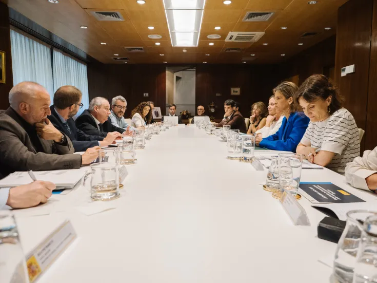 Reunión del Ministerio de Industria con representantes del sector farmacéutico para presentar el Plan Profarma