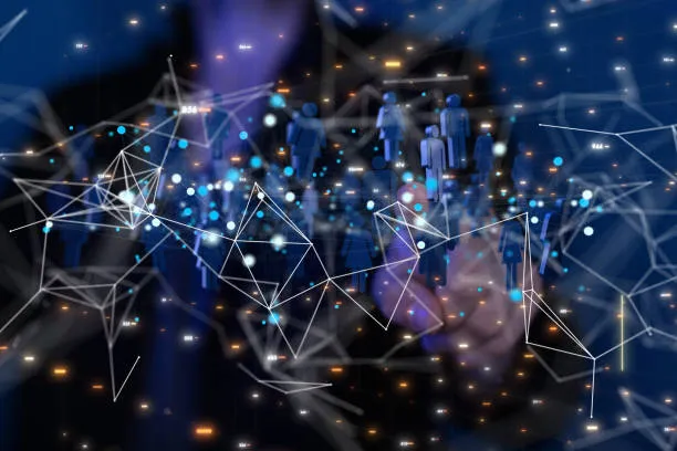 Imagen que representa conexiones tecnológicas