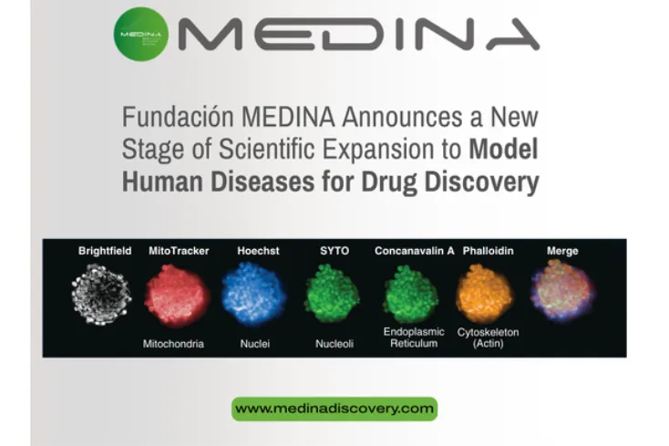 Fundación MEDINA Anuncia una nueva etapa de expansión científica con modelos avanzados de enfermedades humanas para el descubrimiento de fármacos