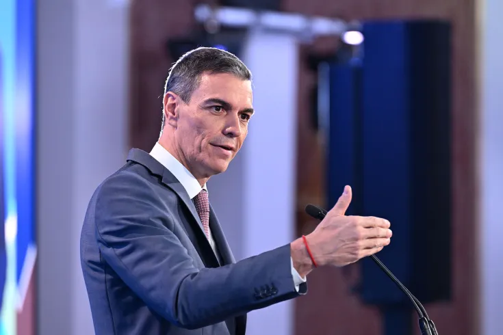 El presidente del Gobierno, Pedro Sánchez, participa en el foro 'Spain Investors Day'. | Pool Moncloa/Borja Puig de la Bellacasa