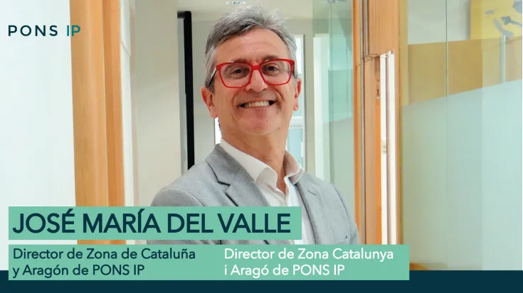 José María del Valle Escalante, nuevo director de Zona Cataluña y Aragón de PONS IP