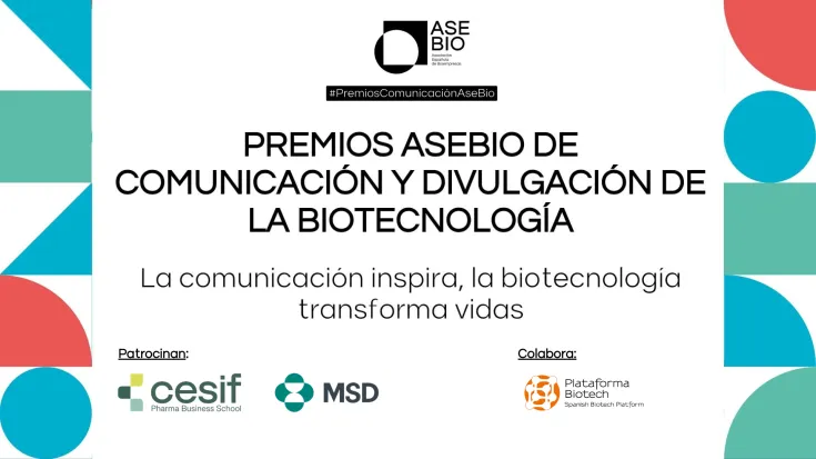 Banner de los “Premios de Comunicación y Divulgación de la Biotecnología”