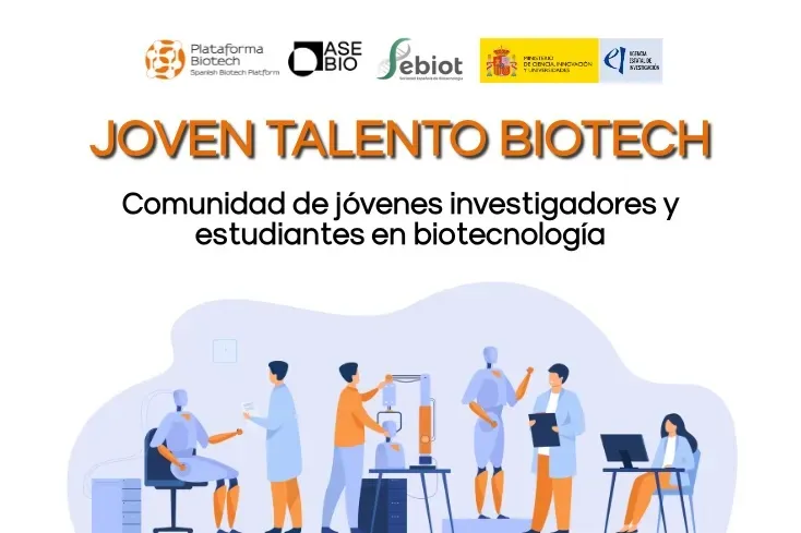 Banner de la II edición de la iniciativa Joven Talento Biotech