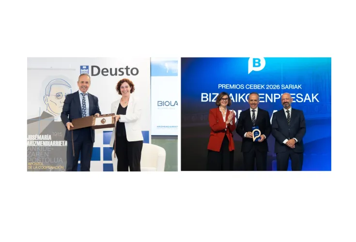 BIOLAN, SUMA DOS NUEVOS PREMIOS: POR SU MODELO DE EMPRESA HUMANISTA Y POR SU CONTRIBUCIÓN AL TEJIDO EMPRESARIAL EN BIZKAIA